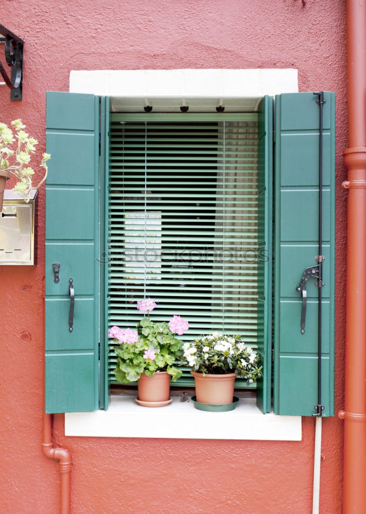 Similar – Image, Stock Photo One pipe, two windows, three boxes.