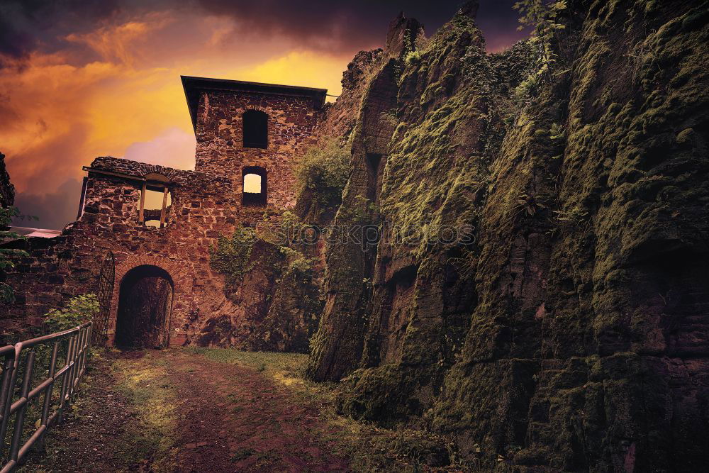 Image, Stock Photo Beautiful medieval town in northern Tuscany, Sorano