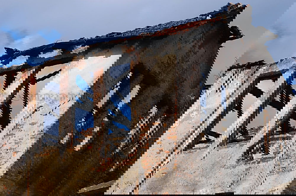 Similar – Image, Stock Photo Ruined abandoned building from below