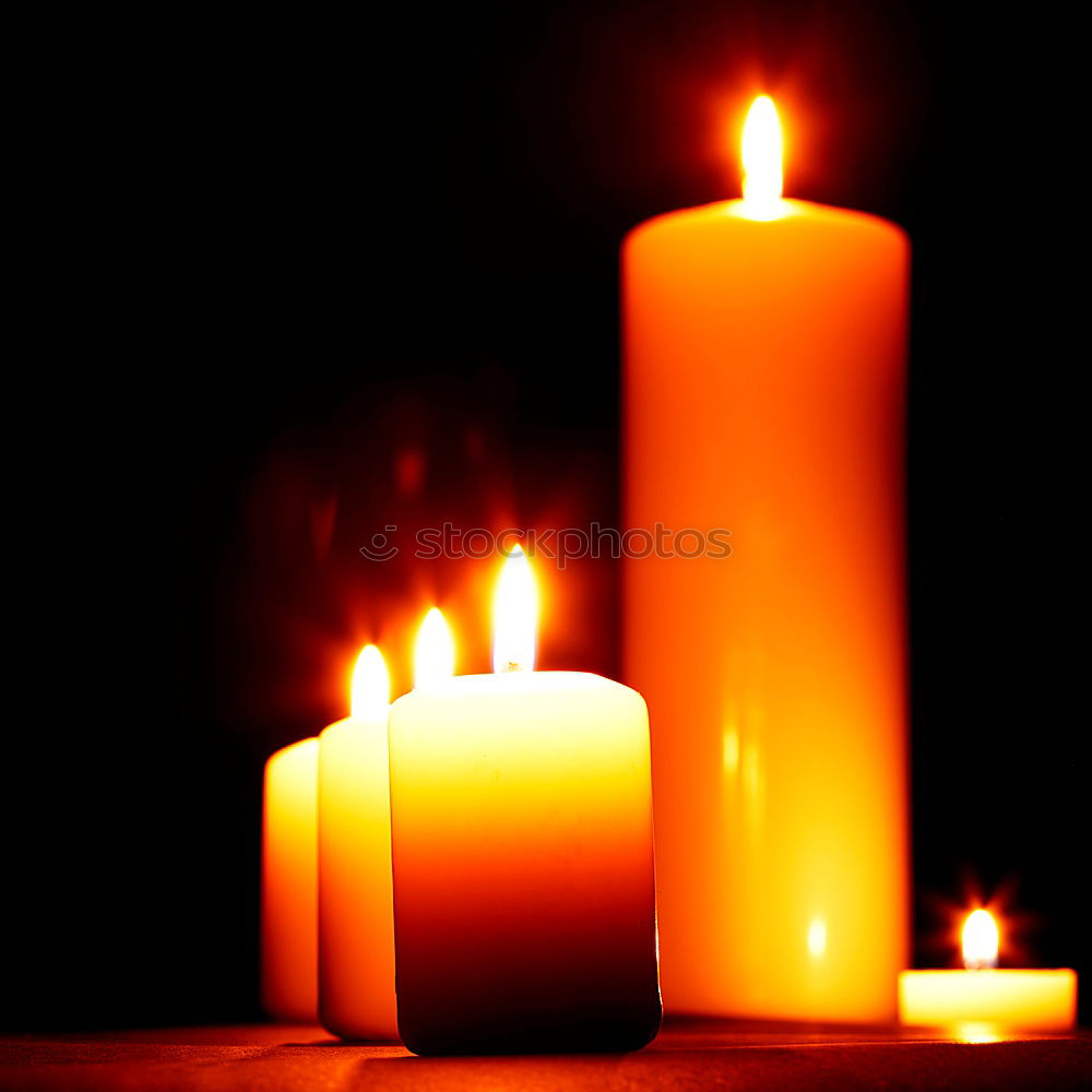 Similar – Many colourful burning candles