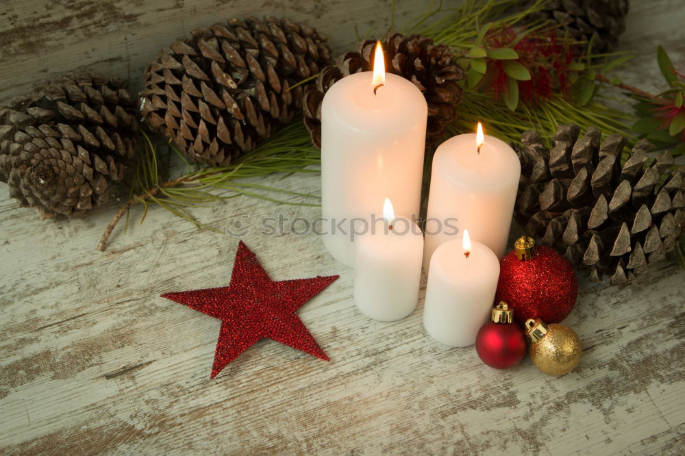 Similar – Image, Stock Photo retro christmas decorations with christmas