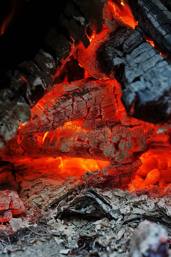 Foto Bild Grillkohle Camping heiß