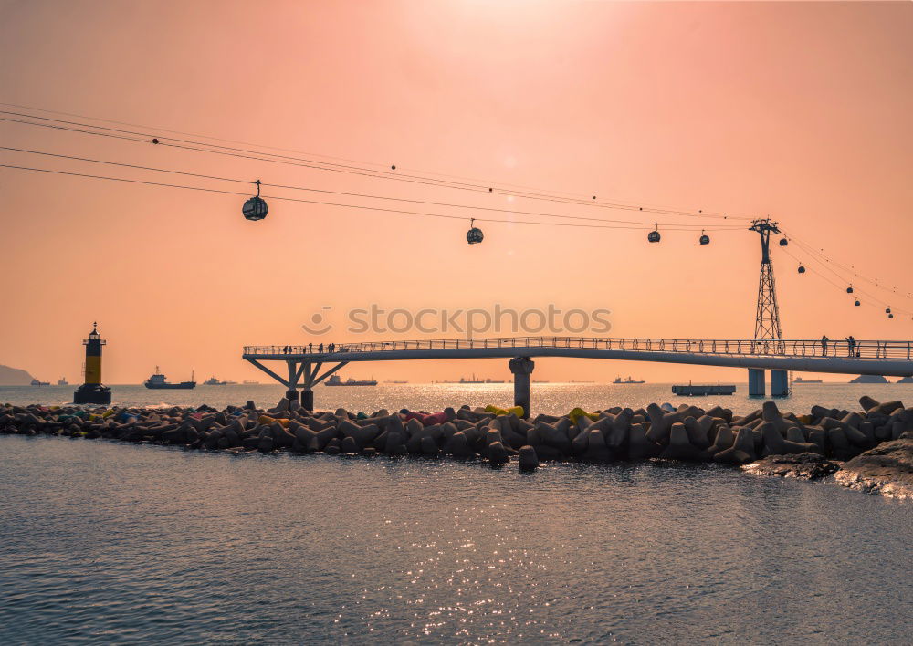 Similar – View of the port of Hamburg