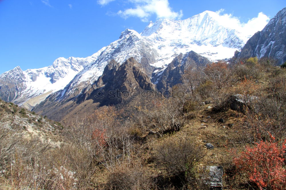 Similar – Image, Stock Photo Jharkot Village on the Annapurna Circuit