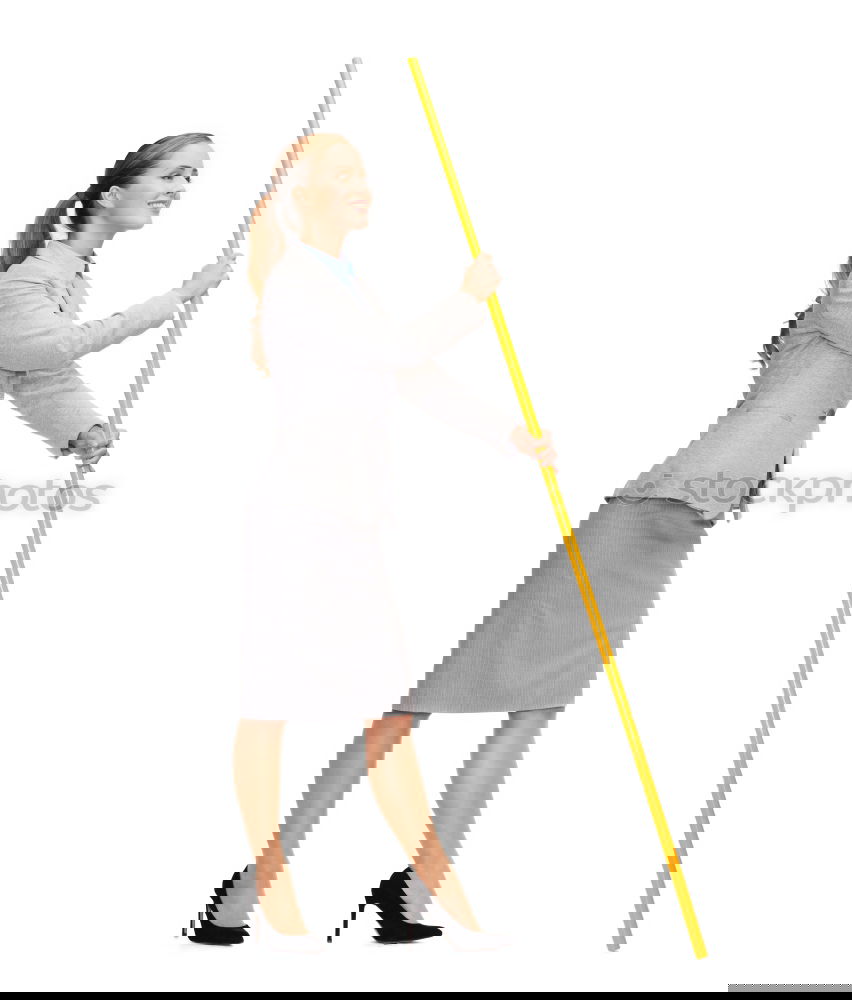 Image, Stock Photo a roll of toilet paper and legs of a woman
