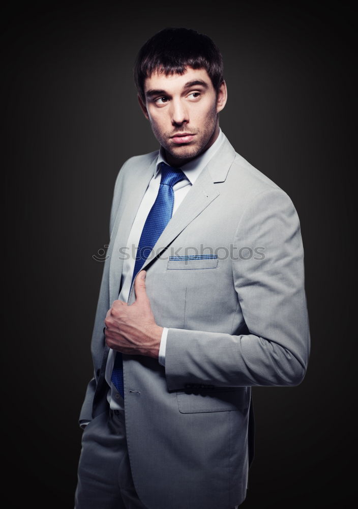 Similar – Image, Stock Photo Young bald guy showing tattoos