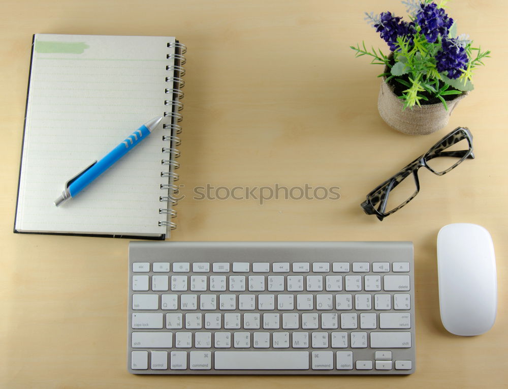 Similar – Image, Stock Photo Keyboard and mouse on green background