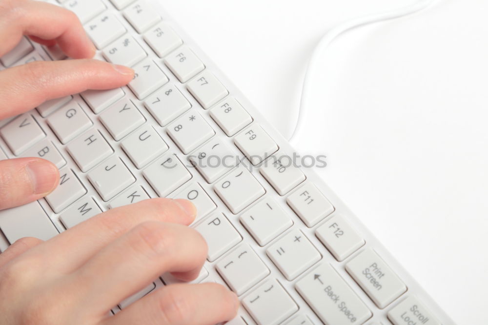 Similar – Image, Stock Photo Keyboard and mouse on green background