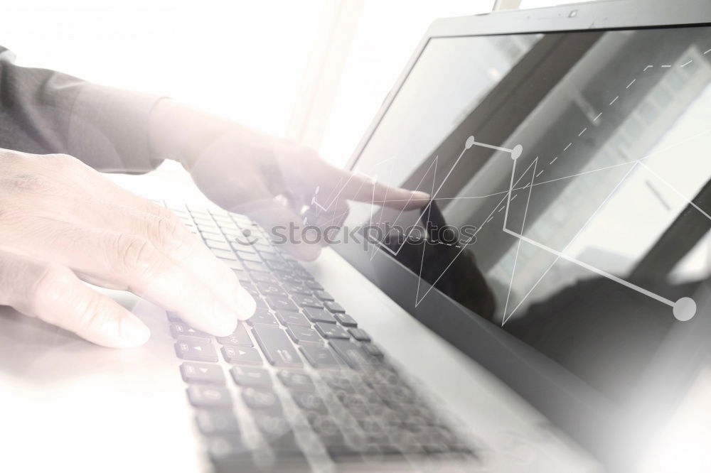 Similar – Image, Stock Photo Touchpad being used