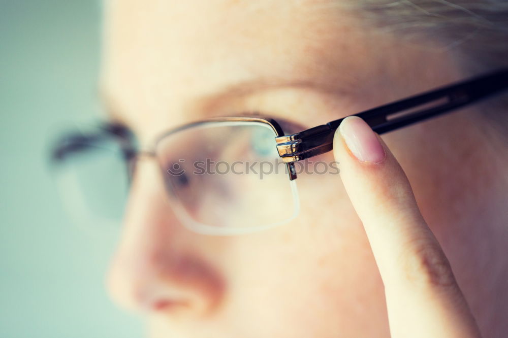 Similar – Image, Stock Photo Close up woman reading