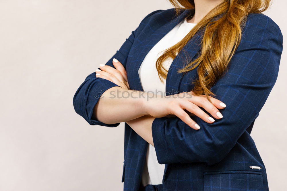 Similar – Image, Stock Photo Portrait of Smiling Confident Red Haired Woman