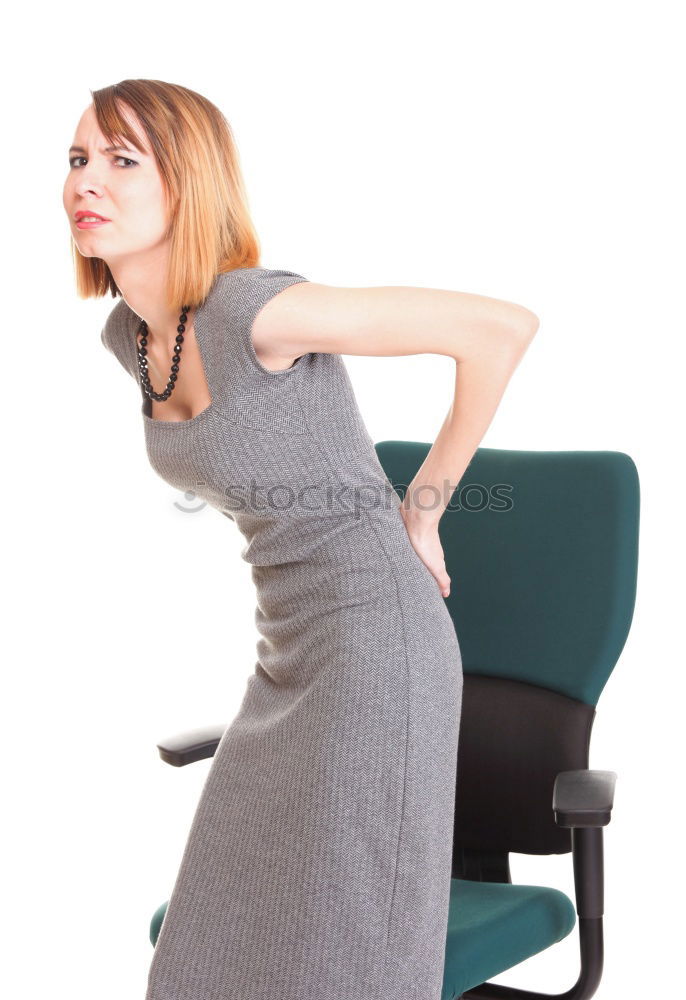 Similar – Image, Stock Photo Woman balancing on ladder