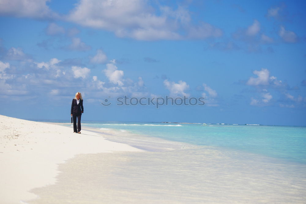 Similar – Woman with blue dress and hat at Malecon in Havana