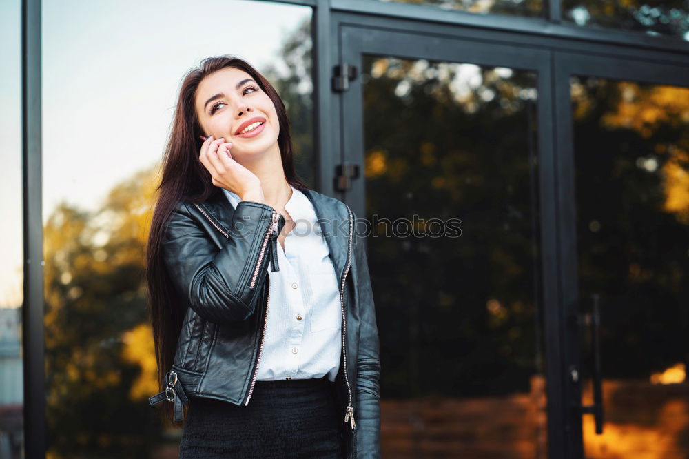 Similar – Image, Stock Photo Young stylish woman on street