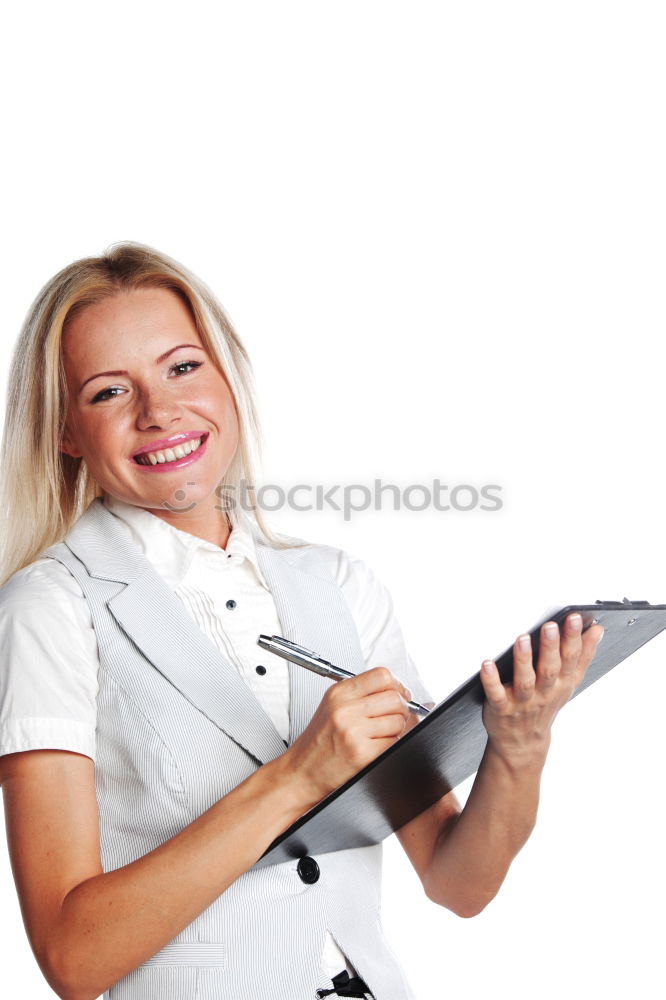 Similar – Image, Stock Photo Schoolgirl reading a book in classroom