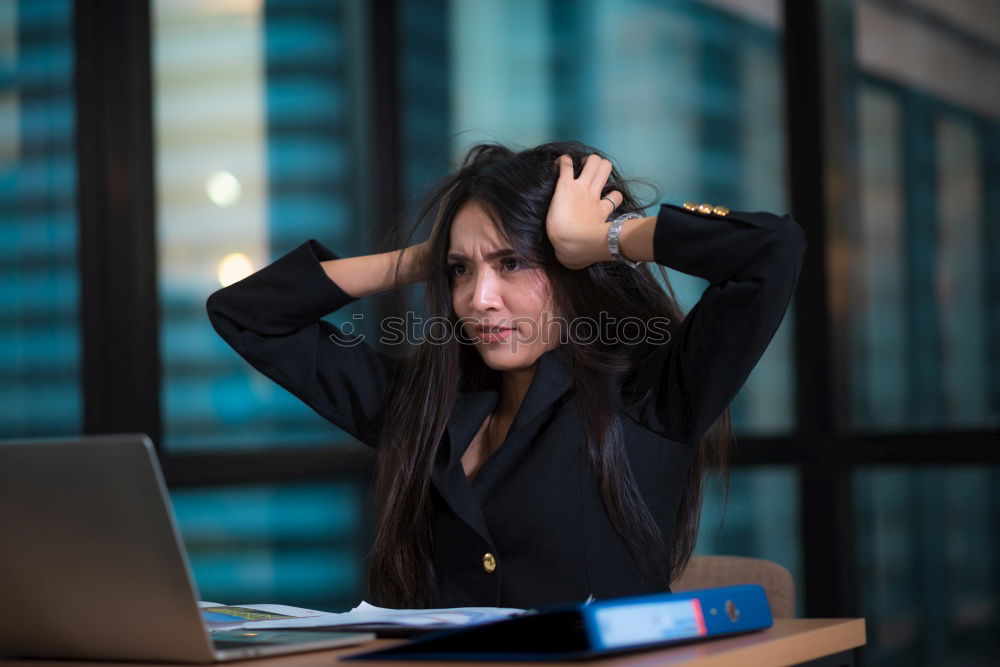 Similar – Image, Stock Photo Curly woman posing in studio