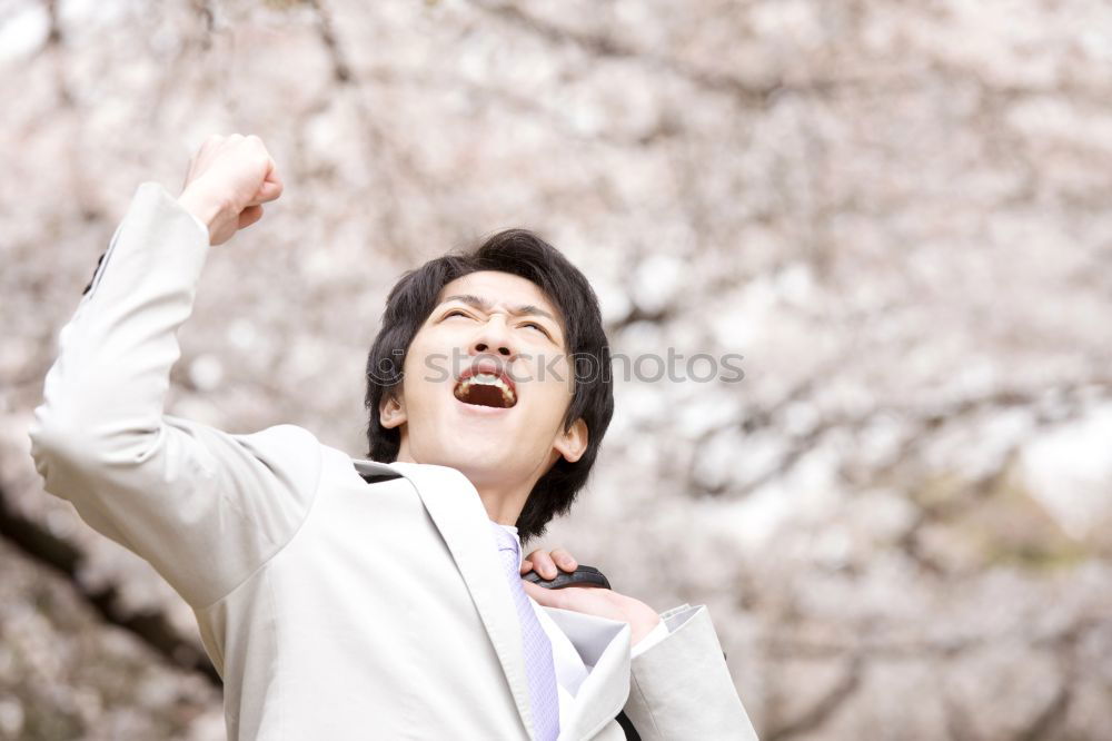 Similar – Image, Stock Photo WOMAN SHOUTING Human being