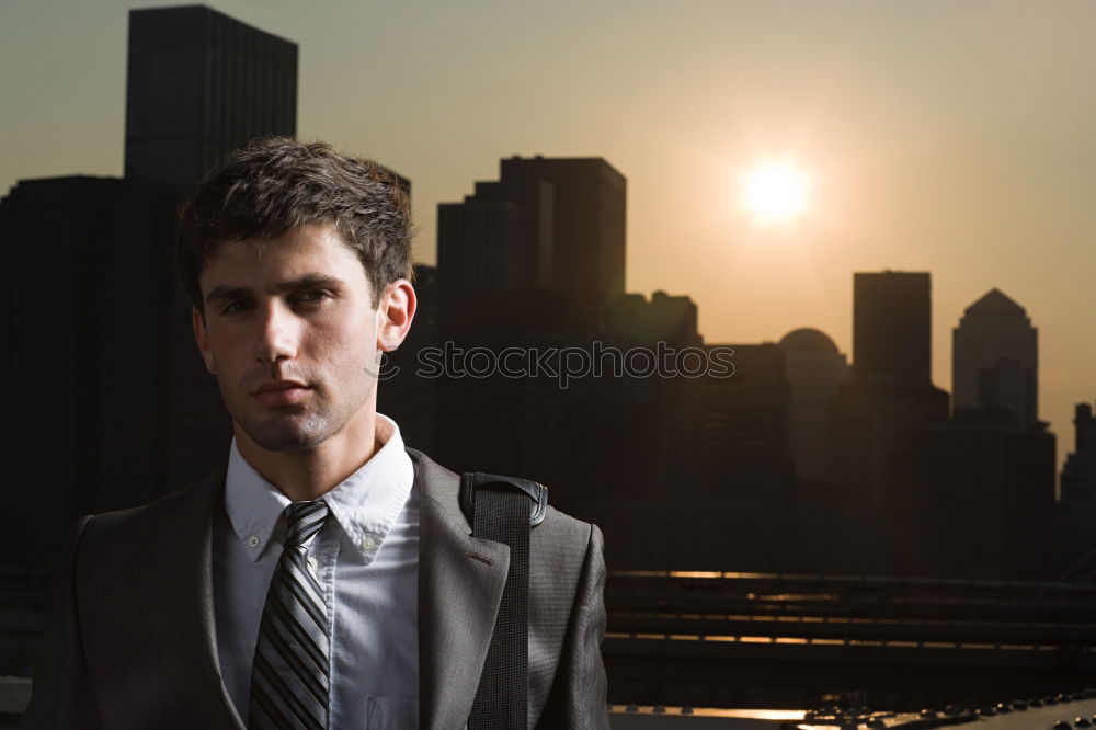 Similar – Image, Stock Photo young businessman in an office building