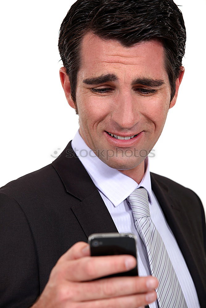 Similar – Image, Stock Photo African american man making himself selfie portrait of smart pho