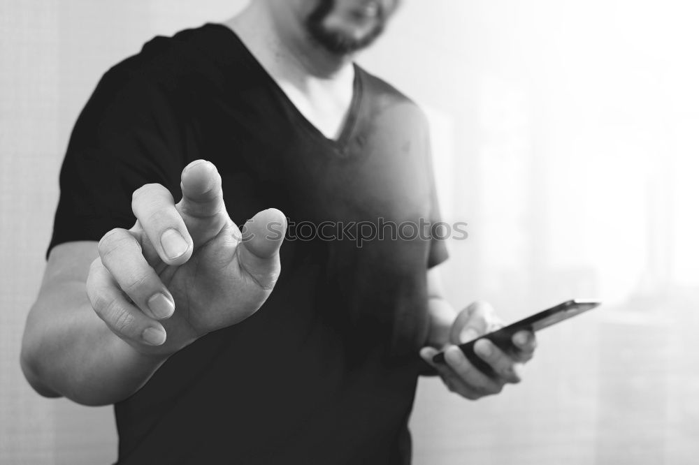 Similar – Image, Stock Photo Man buttoning belt on pants