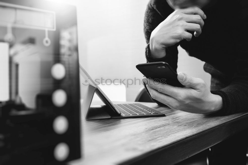 Similar – Image, Stock Photo Close up woman typing wildly on keyboard