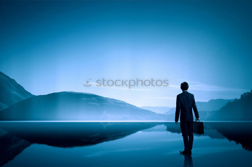 Similar – Foto Bild blue hour beach Natur