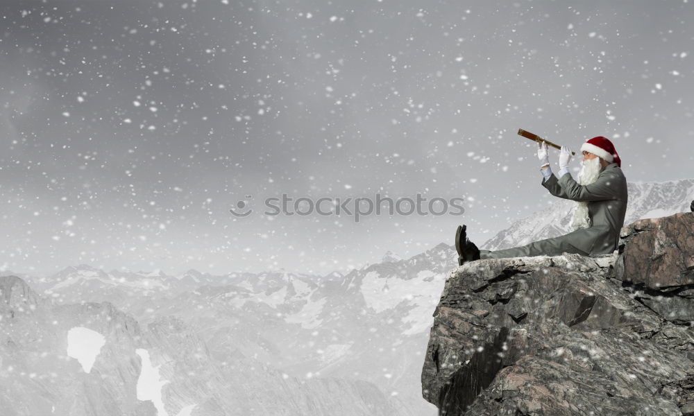 Similar – Image, Stock Photo Young woman leaning on a cross in a snowy field