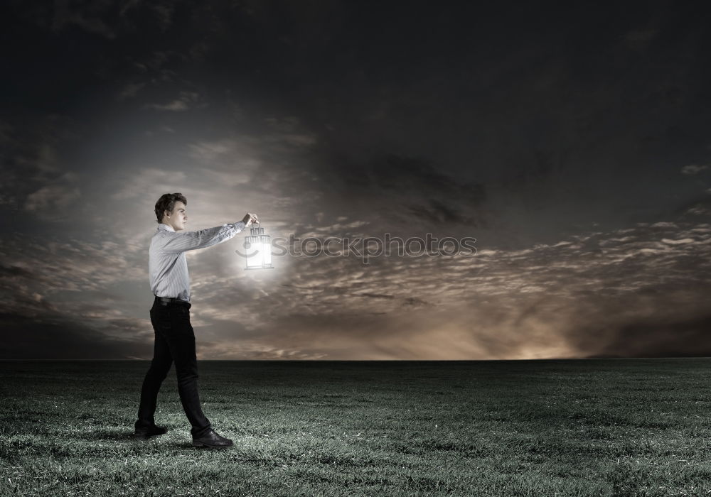 Similar – Image, Stock Photo Living wind power plant