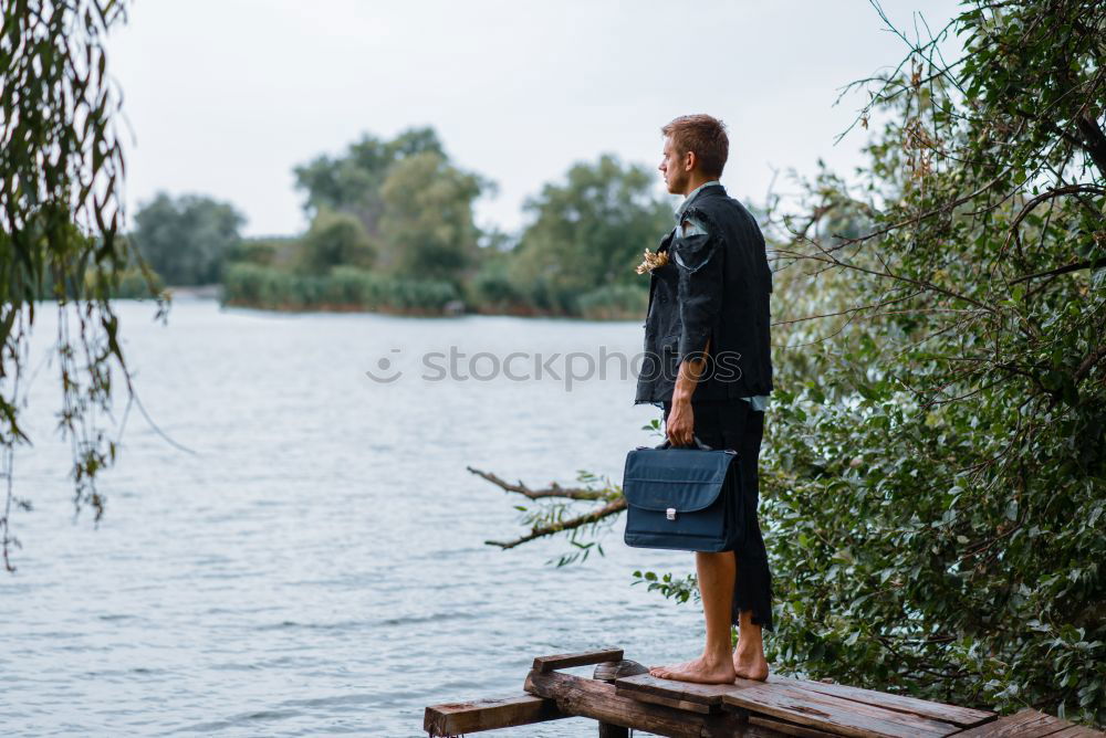 Similar – Image, Stock Photo Riverboy3 Masculine