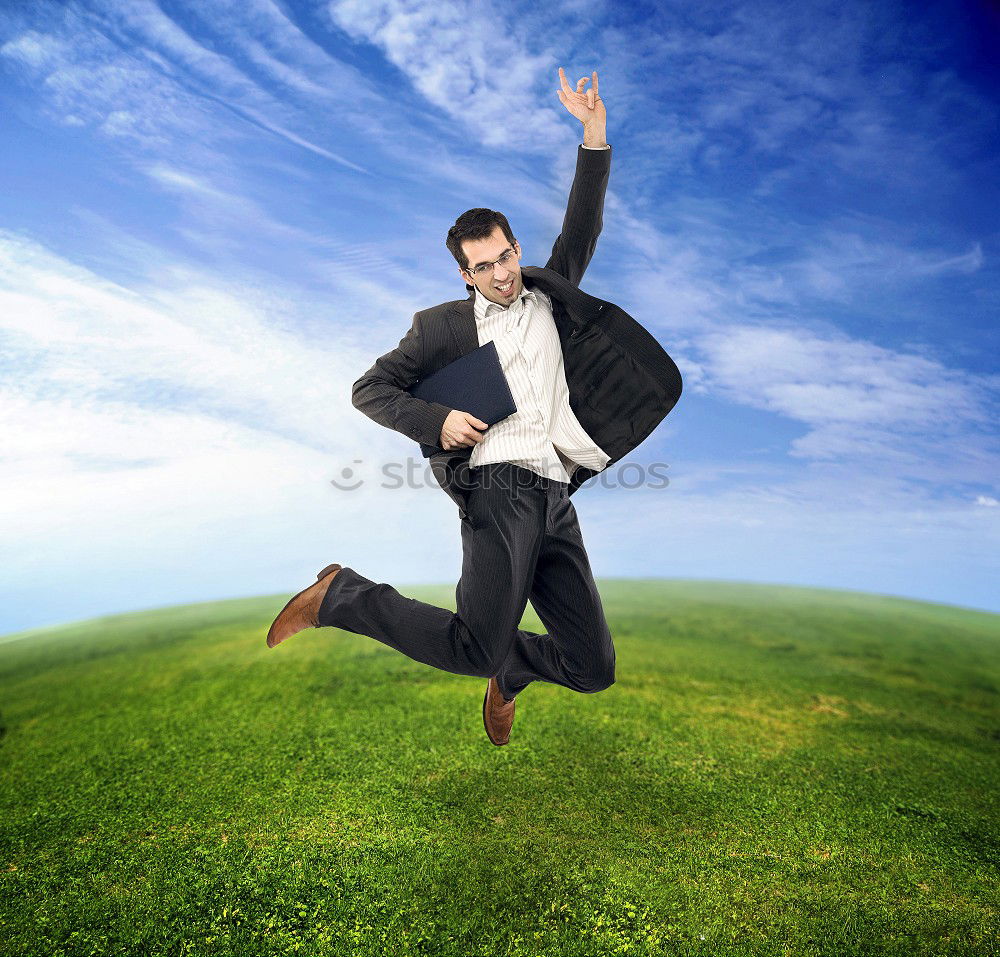 Similar – Image, Stock Photo A man falls Motion blur