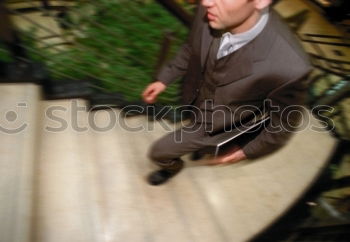 Similar – Image, Stock Photo A man falls Motion blur