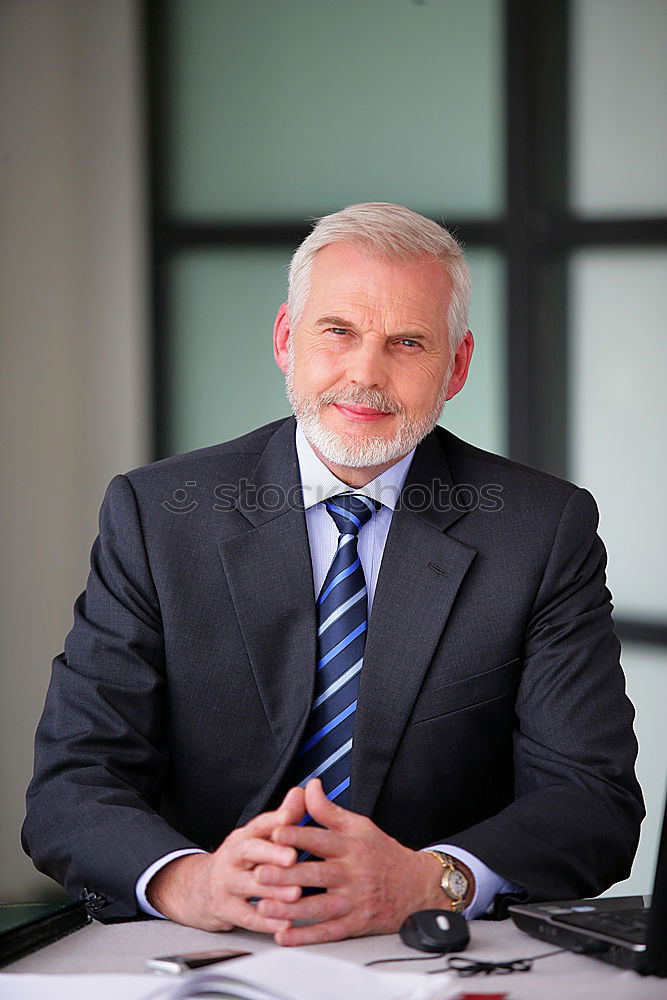 Similar – Senior businessman outside of modern office building.