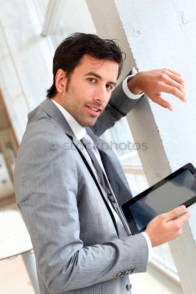 Similar – Image, Stock Photo Elegant Young Businessman in the Street