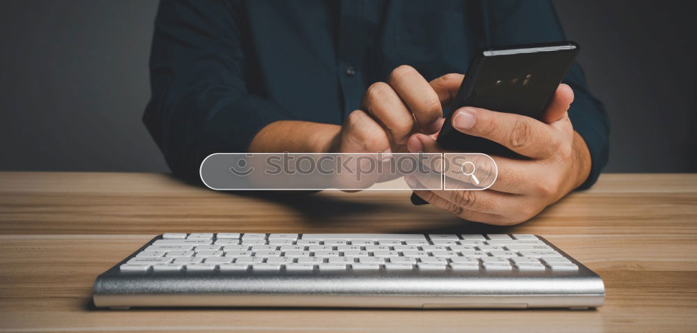 Woman with cup and smartphone in outside cafe