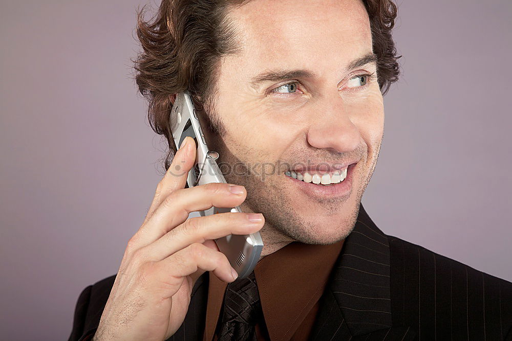 Similar – Image, Stock Photo listen To talk Man