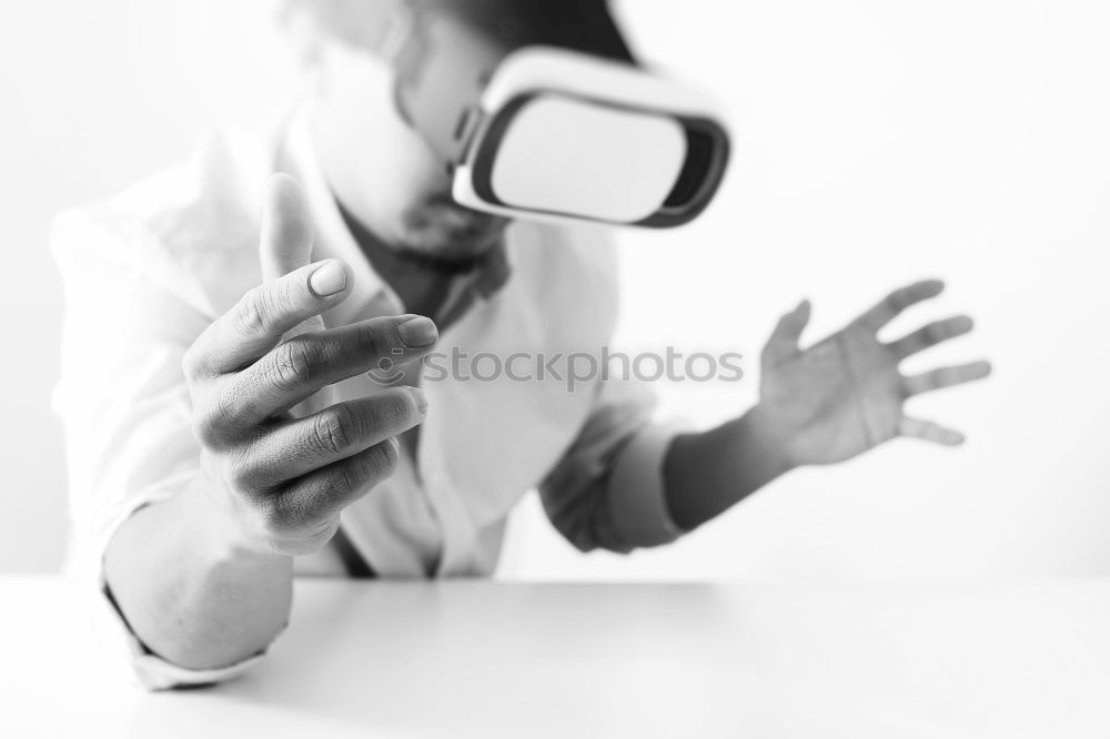 Similar – Image, Stock Photo Young woman taking a self portrait with her mobile phone