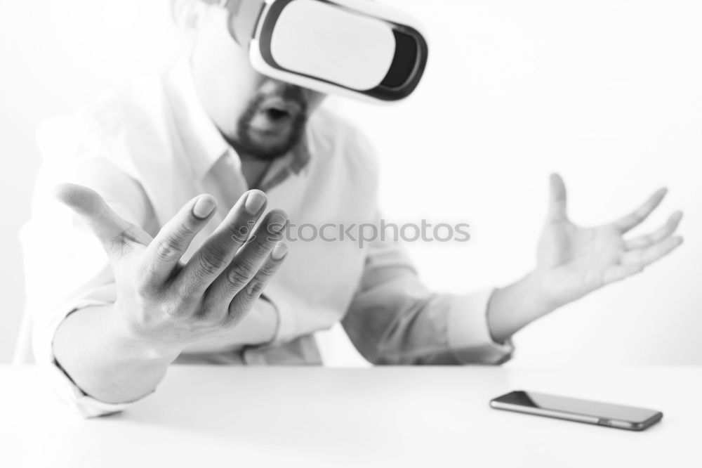 Similar – Black businessman in VR headset