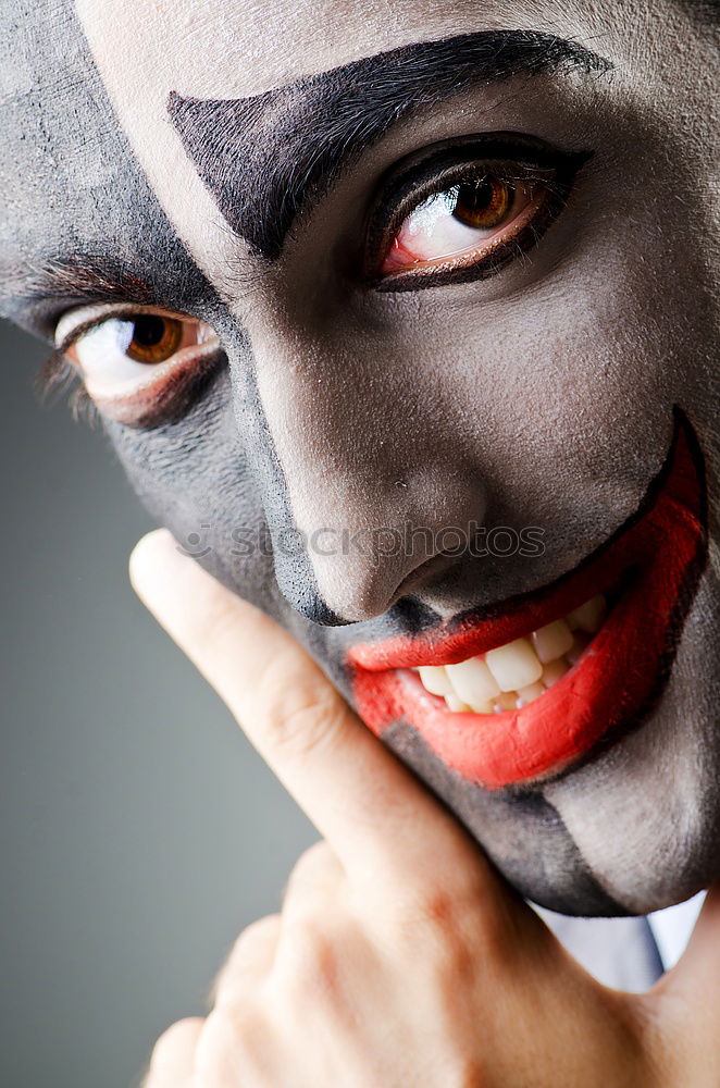 Similar – Image, Stock Photo Crazy clown. Clown