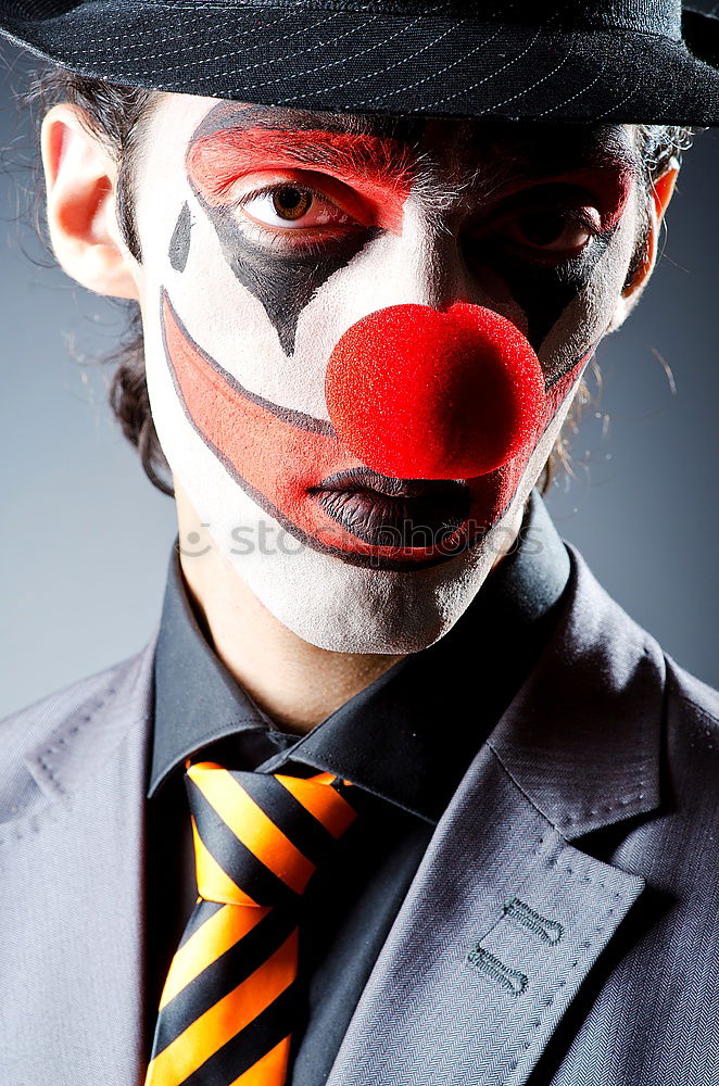 Similar – Image, Stock Photo Crazy clown. Clown