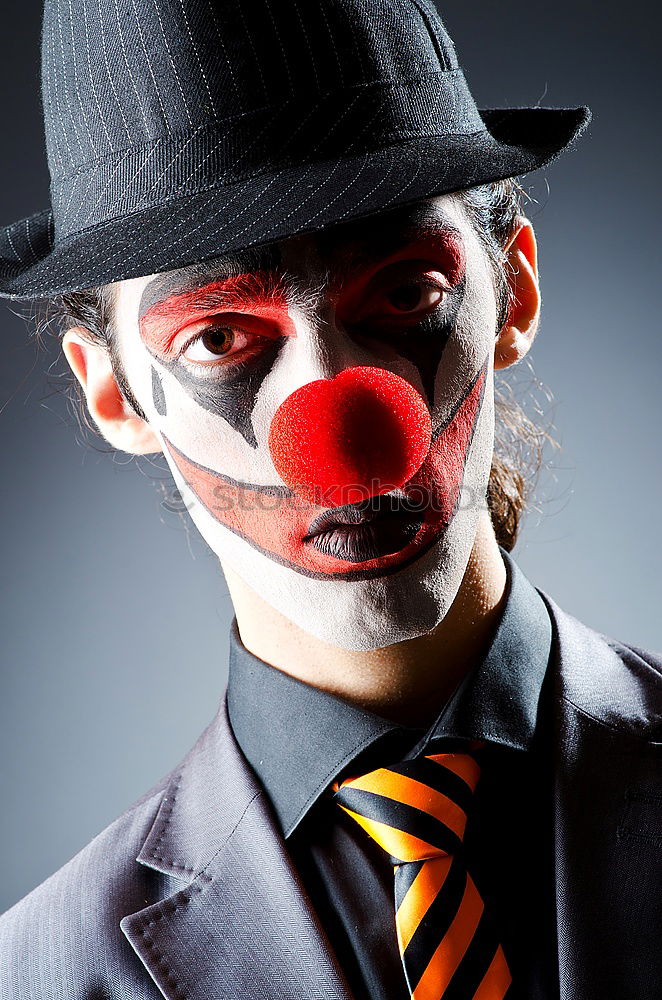 Similar – Image, Stock Photo Crazy clown. Clown