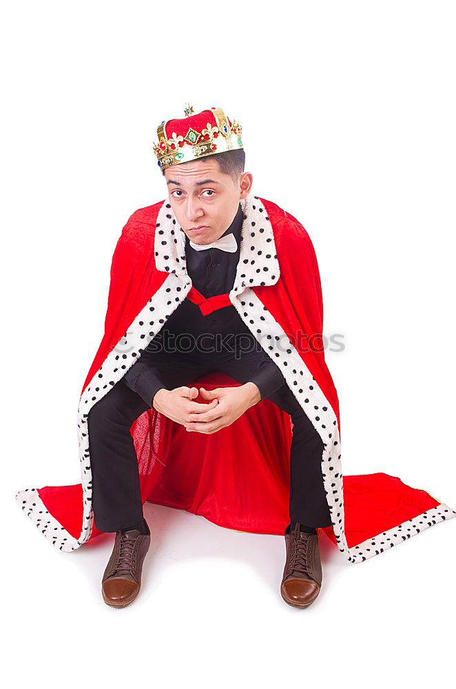 Similar – Image, Stock Photo Poser dressed as a king