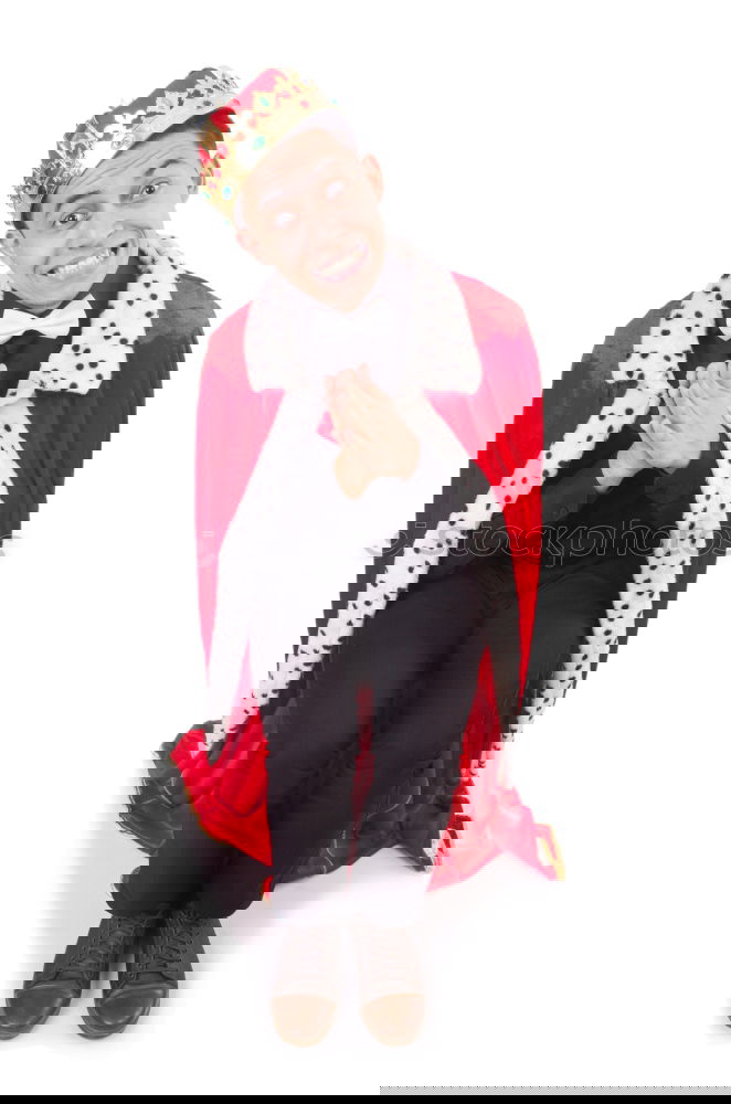 Similar – Image, Stock Photo Poser dressed as a king