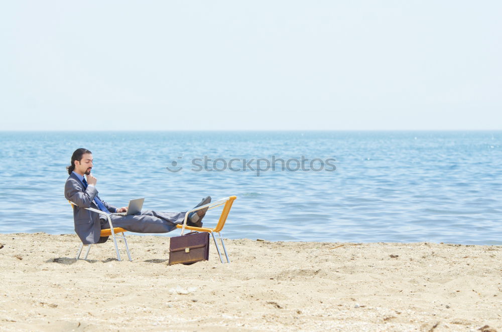 Similar – Strandgang Hund Frau grün