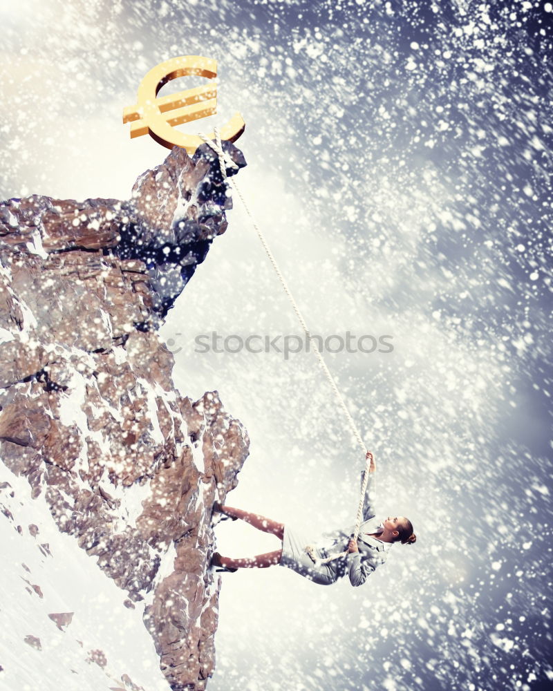 Similar – Image, Stock Photo SnowStand Snowfall