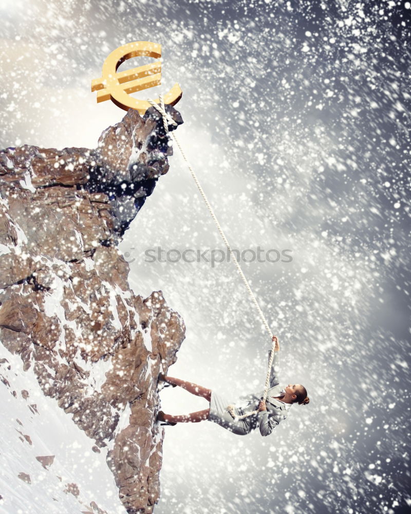 Similar – Image, Stock Photo SnowStand Snowfall