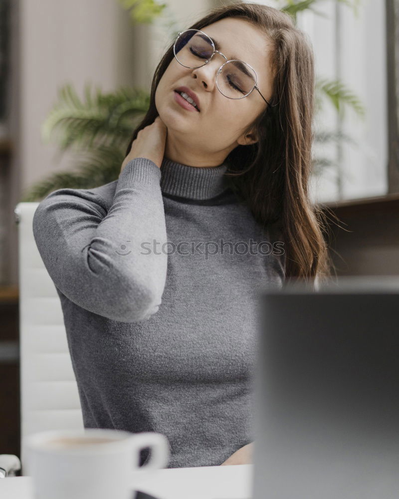 Similar – Image, Stock Photo Curly woman posing in studio