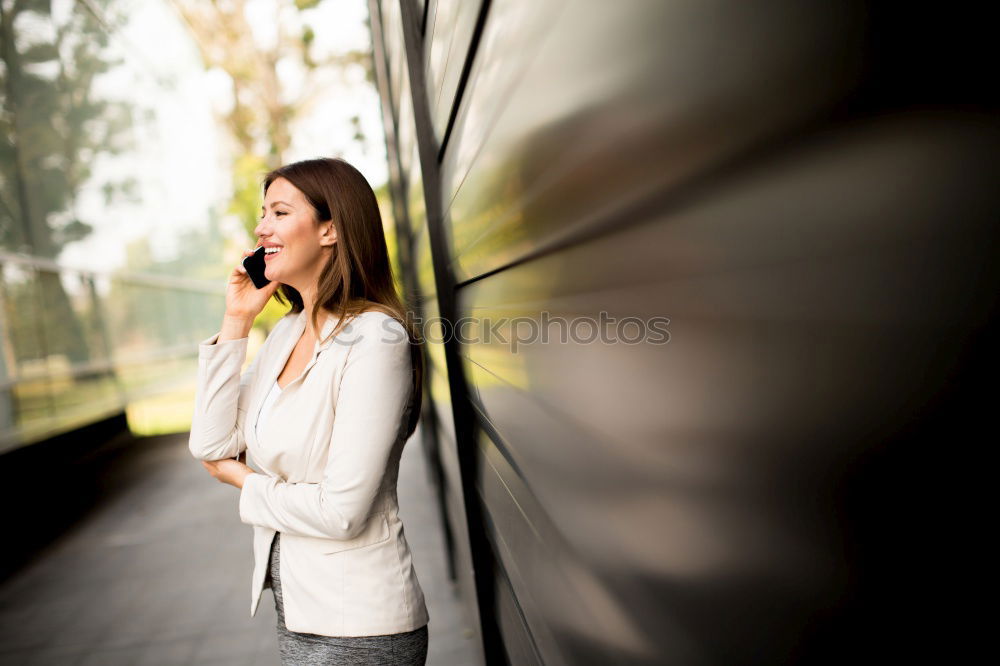 Similar – business woman using a telephone