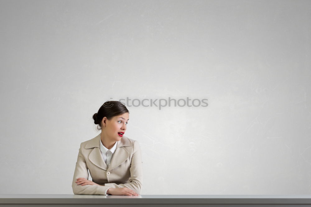 Similar – Image, Stock Photo #A5# Self-confident woman at work