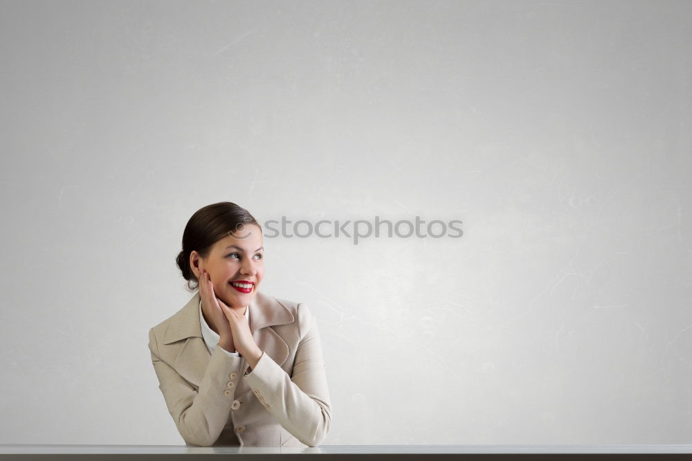 Similar – Image, Stock Photo #A5# Self-confident woman at work