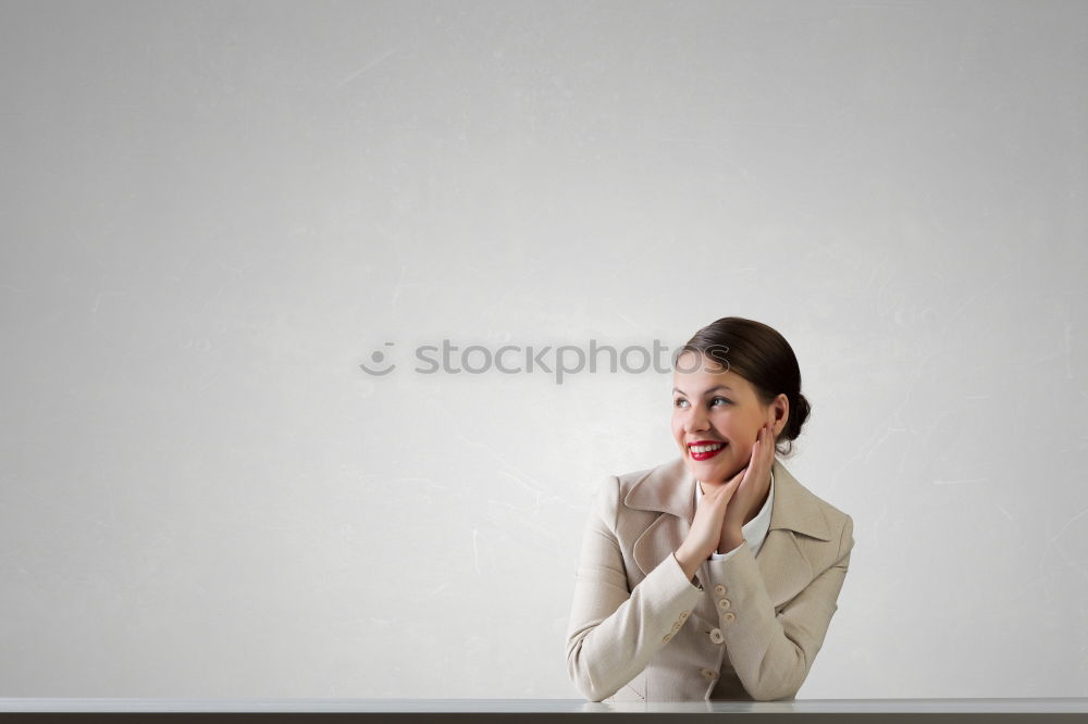 Similar – Image, Stock Photo #A5# Self-confident woman at work